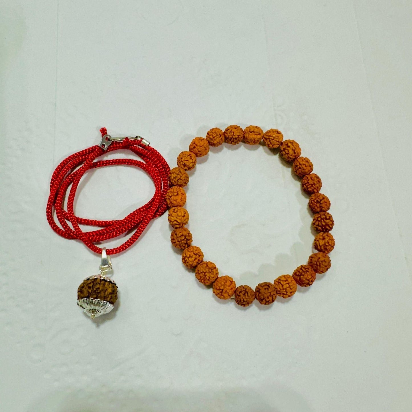 5 Mukhi Rudraksha Mala with Bracelet