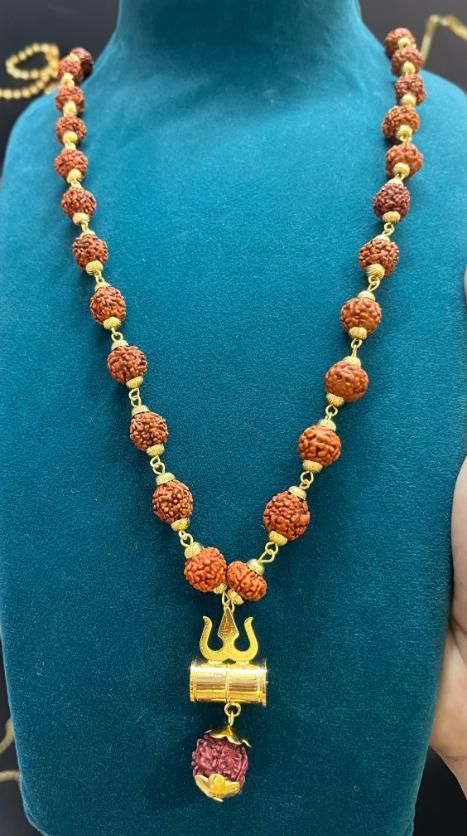 Trishul Pendant with Rudraksha – Blessings of Lord Shiva